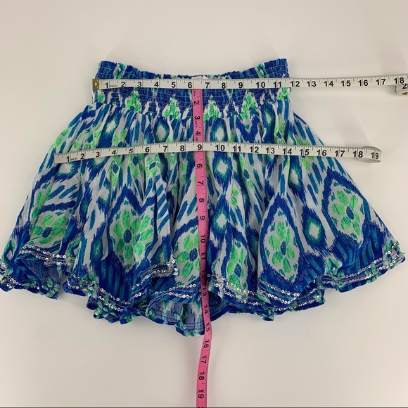 2/$25 Justice Girls' Patterned Skirt with Sequin Hem and Modesty Shorts, 12 - Picture 9 of 12